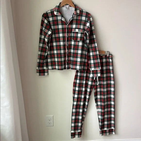 The Beaufort Bonnet Company Pajama Set Aiken Plaid Pima Cotton Holiday Size XS - Picture 3 of 14